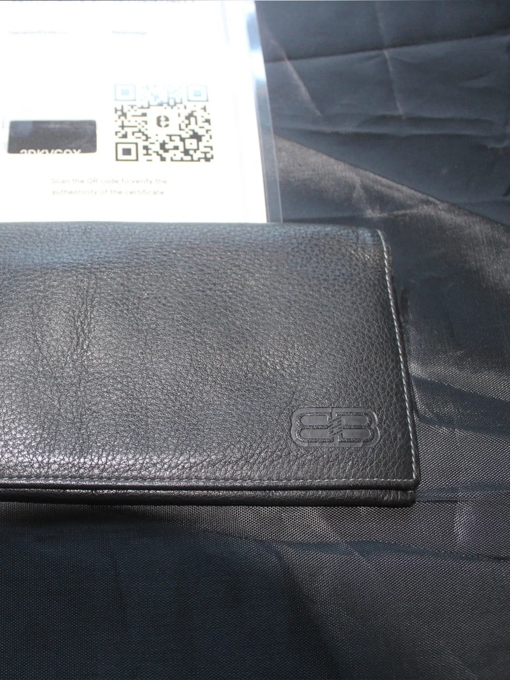 Unisex Balenciaga black leather  w/ Certificate of Authenticity (COA)